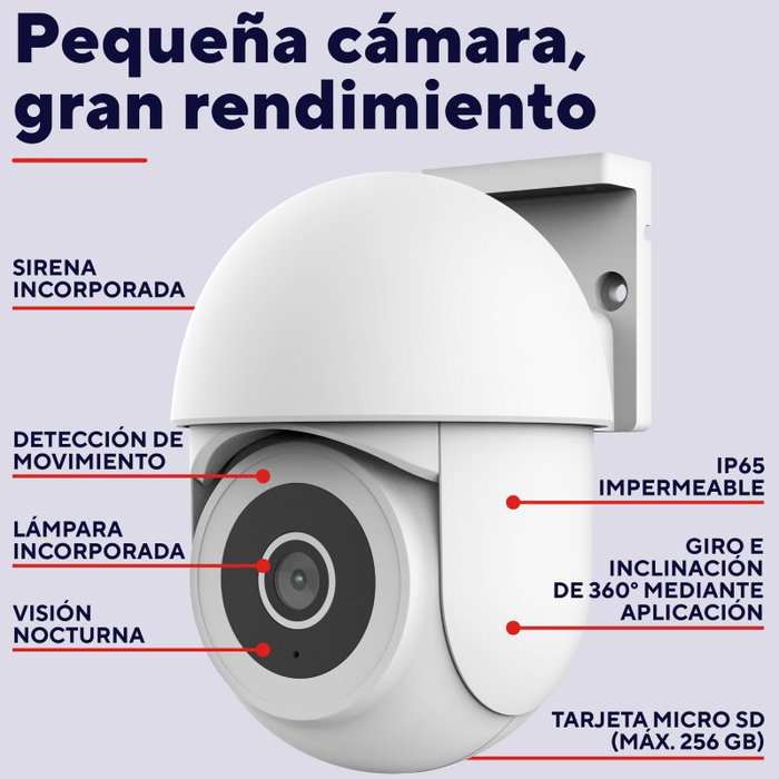 Trust IPCAM-3900 Cámara de Videovigilancia PTZ Wi-Fi Exterior Trust IPCAM-3900 Cámara de Videovigilancia PTZ Wi-Fi Exterior